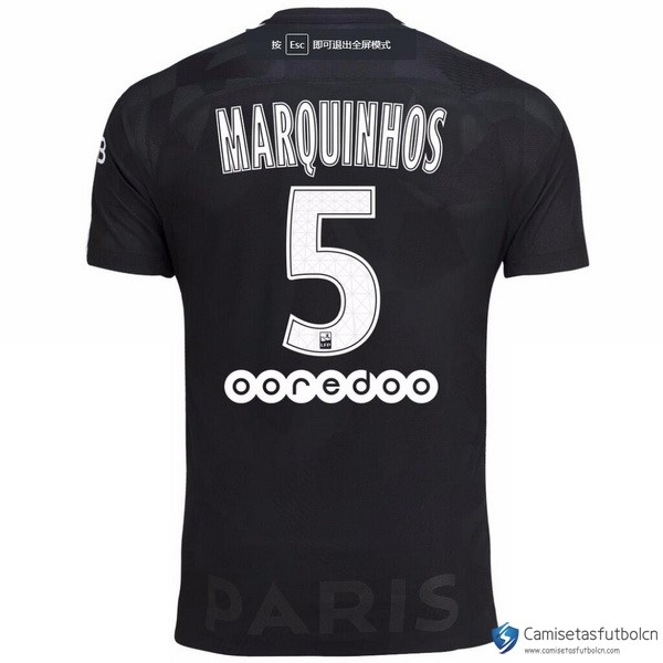 Camiseta Paris Saint Germain Tercera equipo Marquinhos 2017-18
